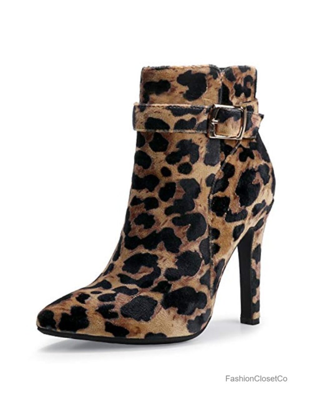 Womens Pointed Toe Stiletto Ankle Booties High Heels Side Zipper Dress Boots